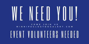 Event Volunteers Needed